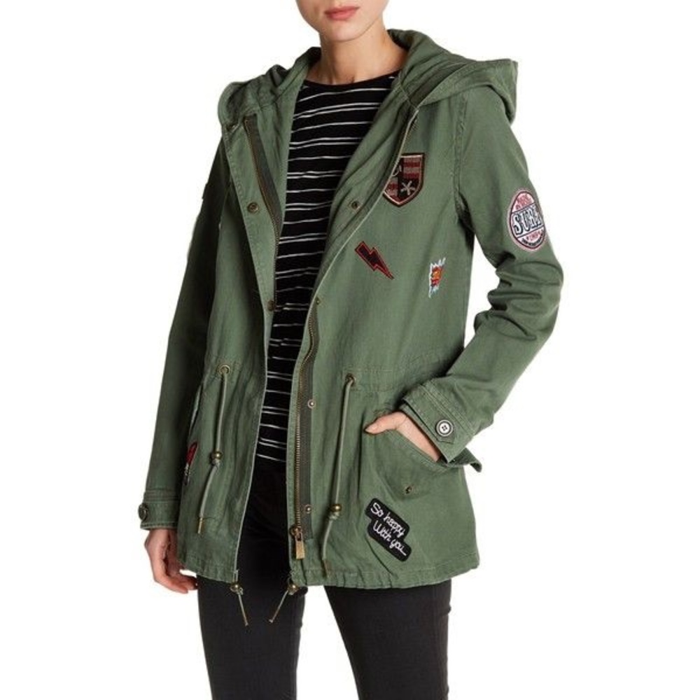 Bagatelle olive patch field jacket